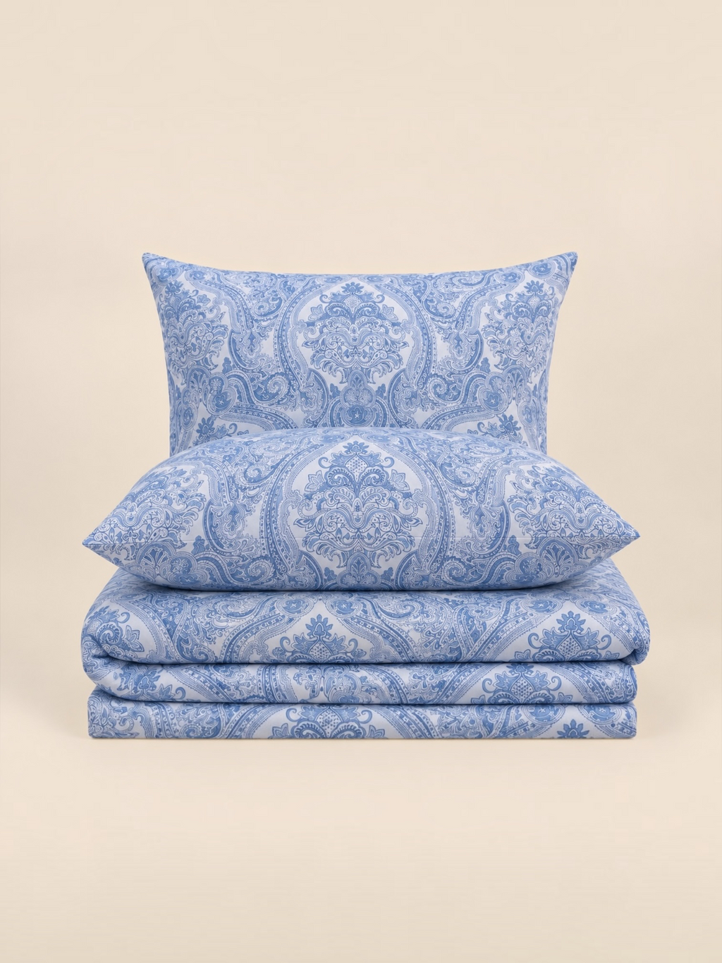 Azure paisley - 7 piece duvet cover set