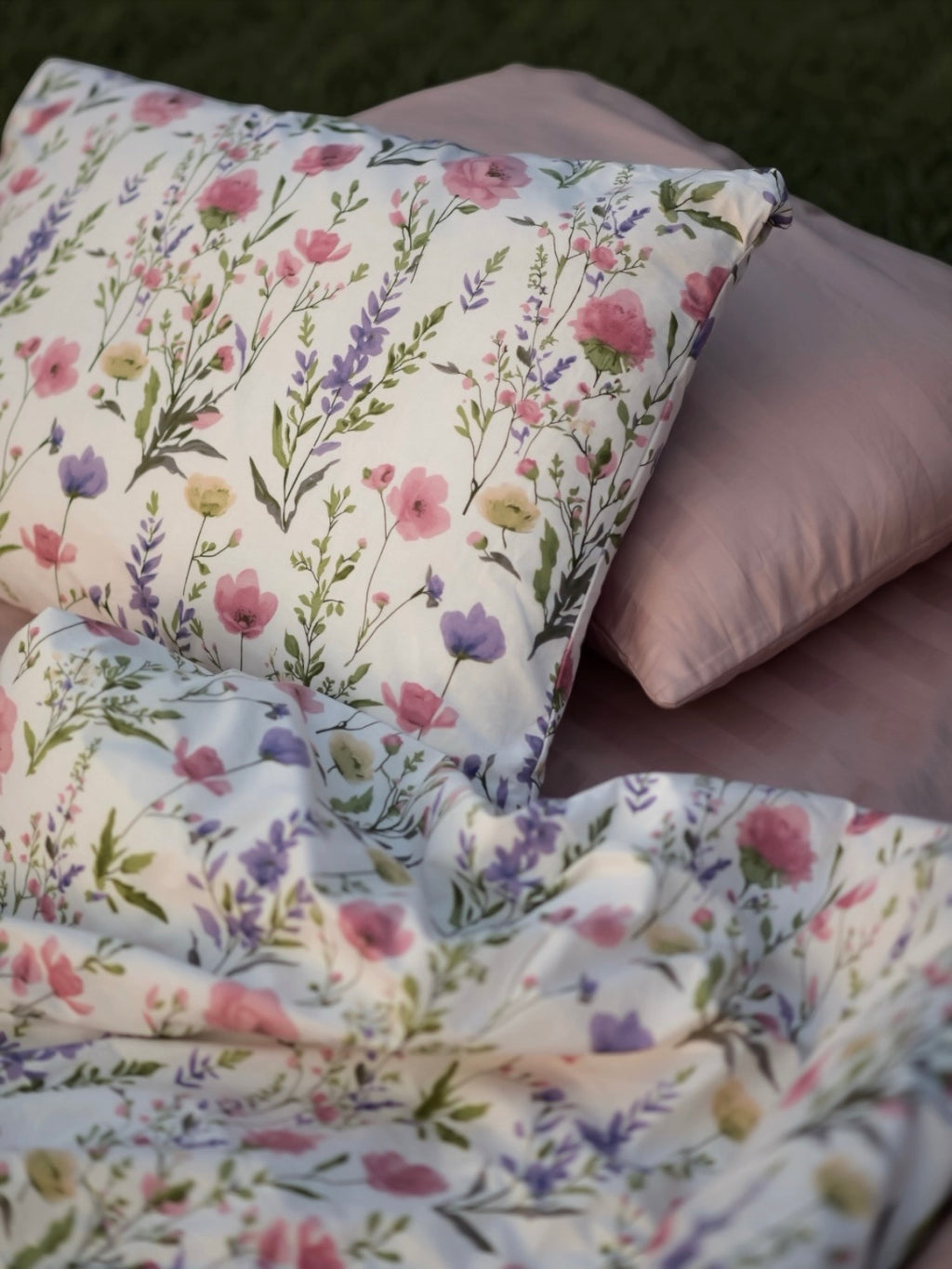 Meadow blush - 7 piece Comforter set