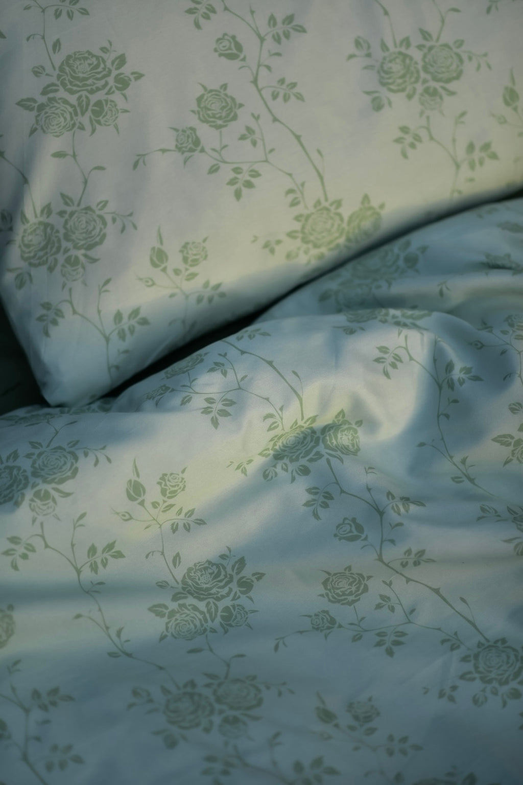 Sage rose  - 7 piece duvet cover set